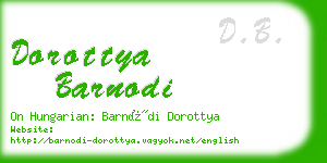 dorottya barnodi business card